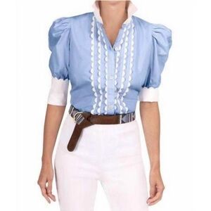 Gretchen Scott RICK RACK ROCK BLOUSE-NWT-size XL